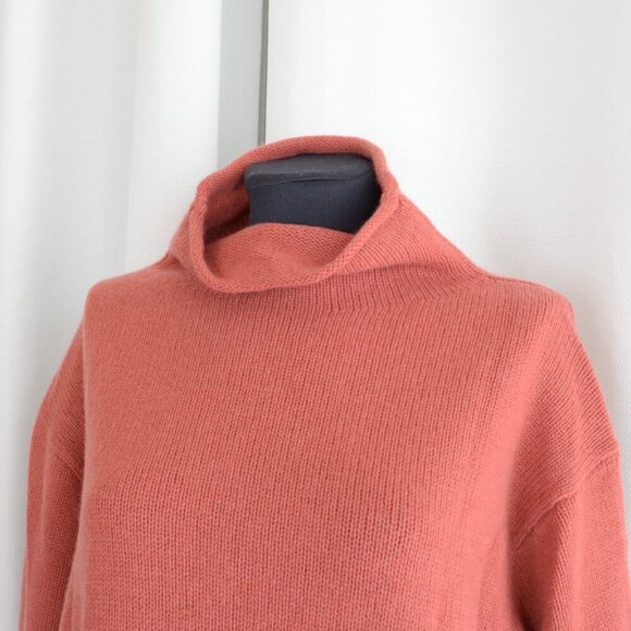 NWOT Aritzia Wilfred 100% Cashmere Montpellier Luxe Turtleneck Dusty Rose Sz M - Picture 5 of 7